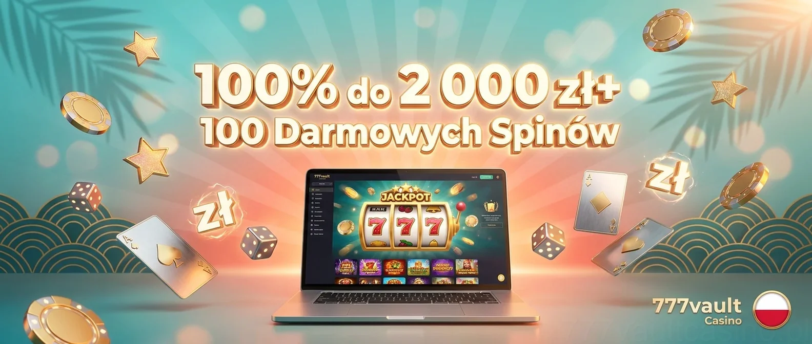 100% do 2 000 zł+ 100 Darmowych Spinów